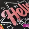 Remera Hello GLITTER MC