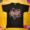 Remera Hello GLITTER MC