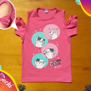 Remera gatitos Circulos MC
