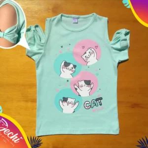 Remera gatitos Circulos MC