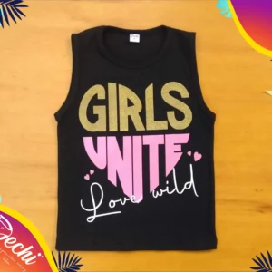 Musculosa Girls Unite Con brillo (GLITTER)