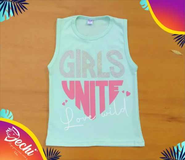 Musculosa Girls Unite Con brillo (GLITTER)
