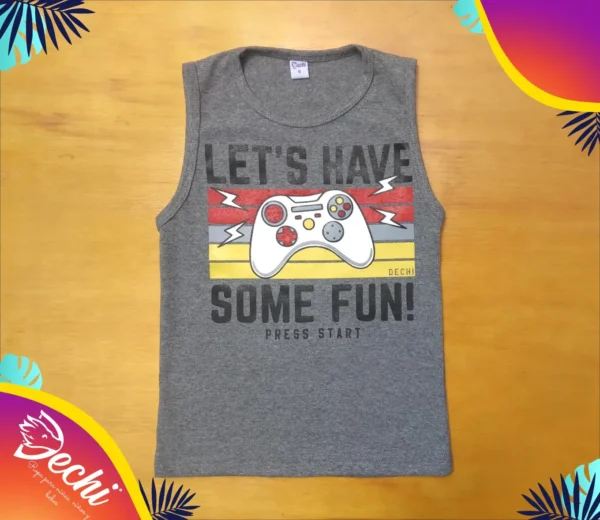 Musculosa Gamer joystick