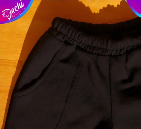 pantalon negro liso Pantalón escolar friza