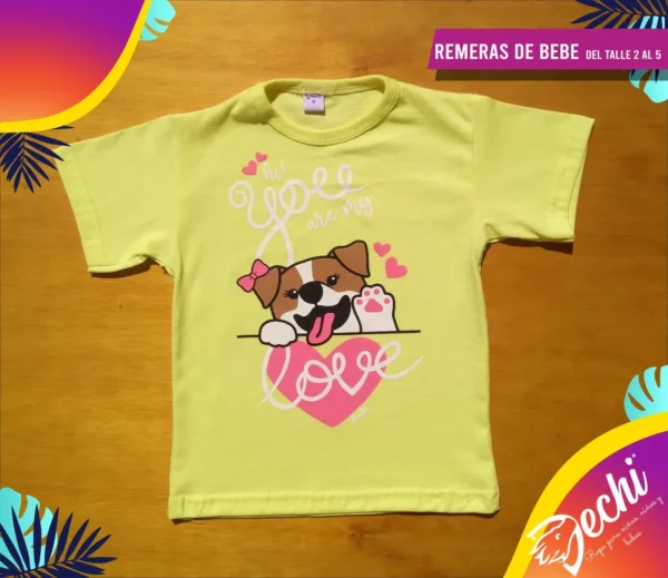 Remera Perrita Love MC bebe
