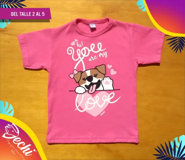 Remera Perrita Love MC bebe