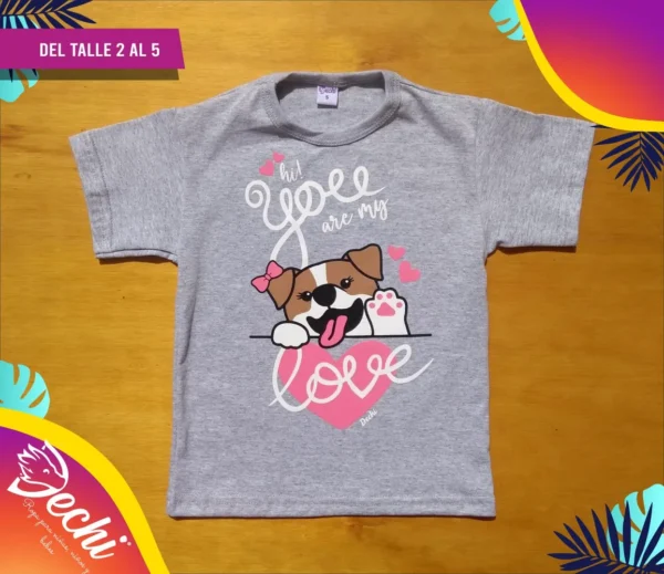 Remera Perrita Love MC bebe