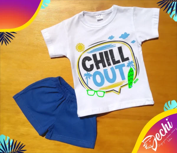 Remera de BEBE Chill Out Playa MC