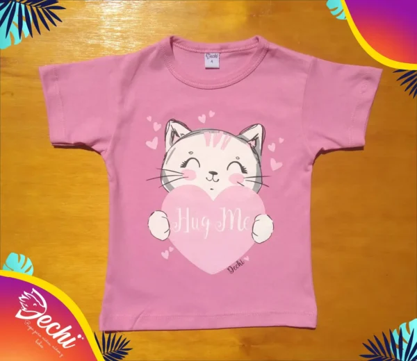Remera de BEBE Gatita abrazame! MC