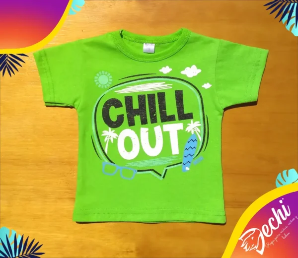 Remera de BEBE Chill Out Playa MC