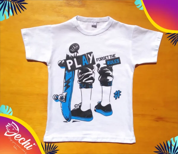 Remera Skater Play hard MC