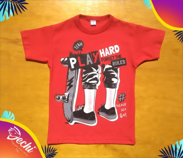 Remera Skater Play hard MC