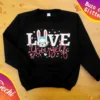 Buzo de Friza Love conejita con brillo