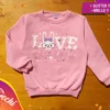 Buzo de Friza Love conejita con brillo