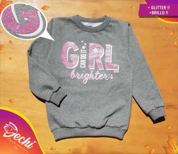 Buzo de friza Girl Can do it!