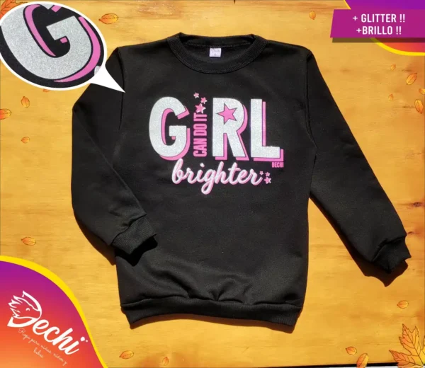 Buzo de friza Girl Can do it!