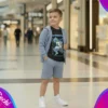 fabrica mayorista campera rustico azul claro ropa de niños y niñas 2026 con modelo