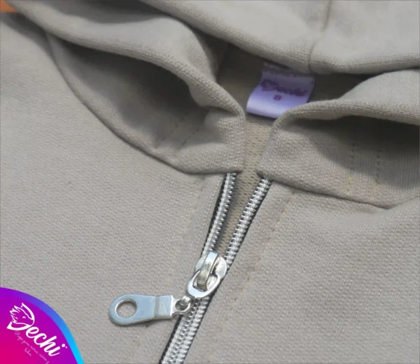 fabrica mayorista campera rustico beige cemento ropa para niños y niñas 2026 cierre