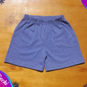 fabrica mayorista short azul melange ropa para niño 2026