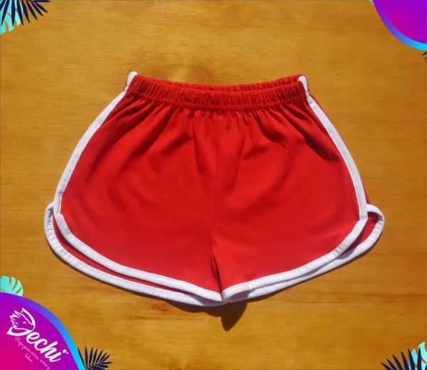 fabrica mayorista short con vivos rojo ropa para niño niña 2026 fabrica mayorista short con vivos rojo ropa para niño niña 2026
