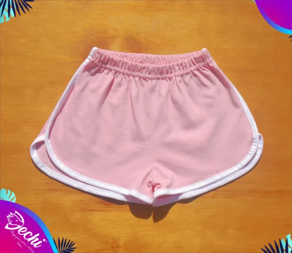 fabrica mayorista short con vivos rosa ropa para niño niña 2026 fabrica mayorista short con vivos rosa ropa para niño niña 2026