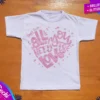 fabrica mayorista Remera corazon con brillo blanca ropa para niños y niñas fabrica mayorista Remera corazon con brillo blanca ropa para niños y niñas