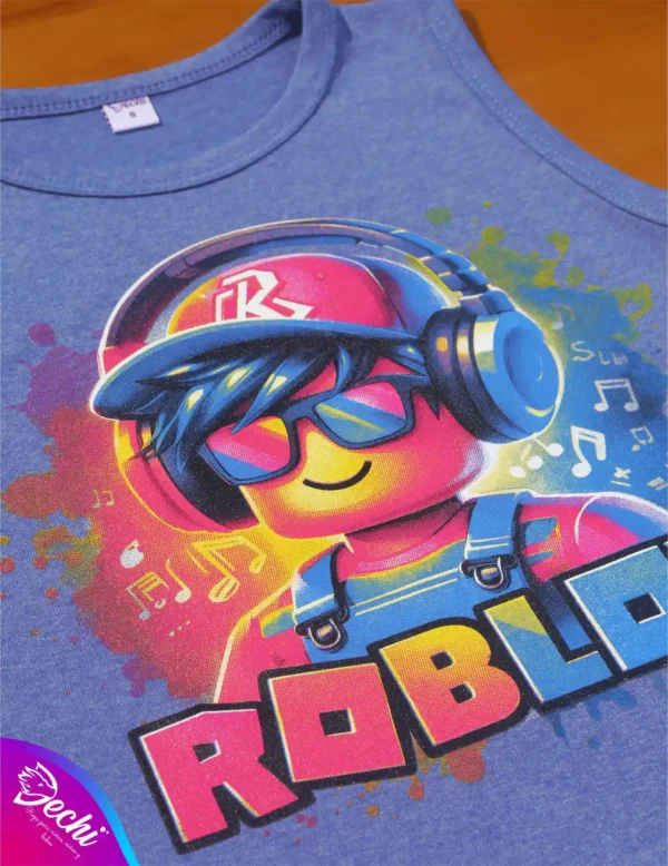 fabrica mayorista Musculosa remera sin mangas roblox azul 3 ropa para niños y niñas 2026 fabrica mayorista Musculosa remera sin mangas roblox azul 3 ropa para niños y niñas 2026