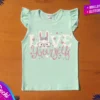 fabrica mayorista Remera conejita love verde ropa para niños y niñas 2026 (2)