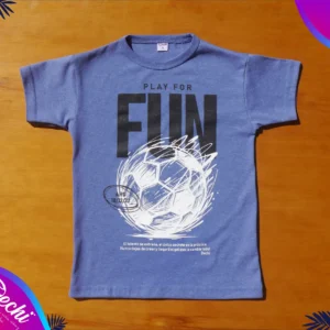 fabrica mayorista Remera futbol azul ropa para niños y niñas 2026