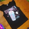 fabrica mayorista Remera musculosa soda negro detalle ropa para niños y niñas 2026