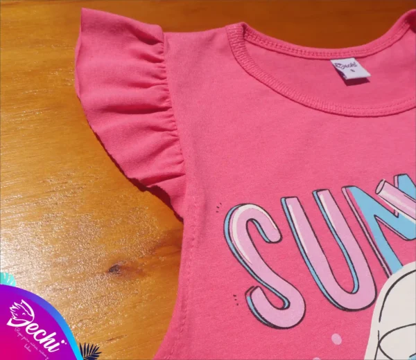 fabrica mayorista Remera musculosa soda rosa detalles ropa para niños y niñas 2026 (1)