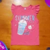 fabrica mayorista Remera musculosa soda rosa ropa para niños y niñas 2026