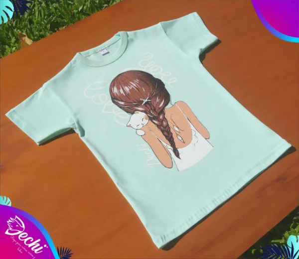 fabrica mayorista Remera nena con gatito verde agua 2 ropa para niños y niñas 2026 fabrica mayorista Remera nena con gatito verde agua 2 ropa para niños y niñas 2026