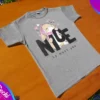 fabrica mayorista Remera nice conejo gris ropa para niños y niñas 2026