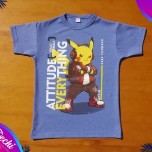 fabrica mayorista Remera pika azul ropa para niños y niñas 2026