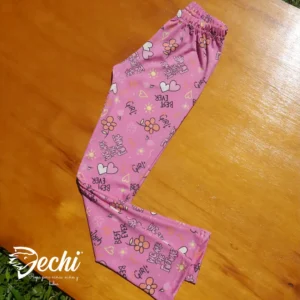 fabrica mayorista Calza estampada rosa ropa de niñas y niños 2026