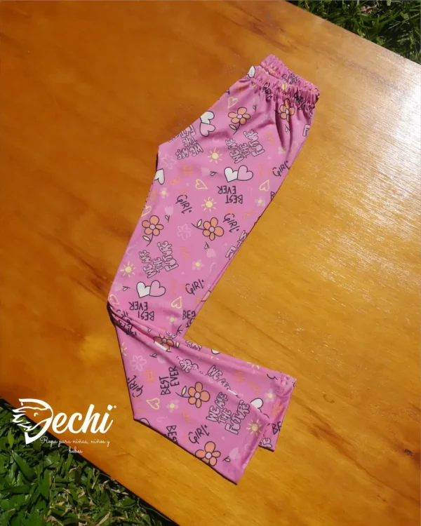 fabrica mayorista Calza estampada rosa ropa de niñas y niños 2026 fabrica mayorista Calza estampada rosa ropa de niñas y niños 2026