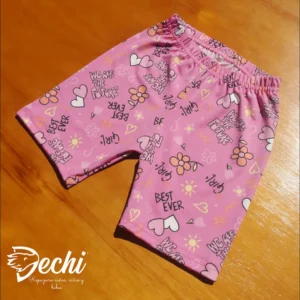 fabrica mayorista biker calza corta rosa ropa para niños y niñas 4-5 2026