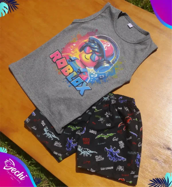 fabrica mayorista conjunto short de baño malla dinosaurio negro y remera ropa para niños y niñas 2026 fabrica mayorista conjunto short de baño malla dinosaurio negro y remera ropa para niños y niñas 2026
