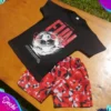 fabrica mayorista conjunto short de baño malla rojo, negro y remera ropa para niños y niñas 2026 fabrica mayorista conjunto short de baño malla rojo, negro y remera ropa para niños y niñas 2026