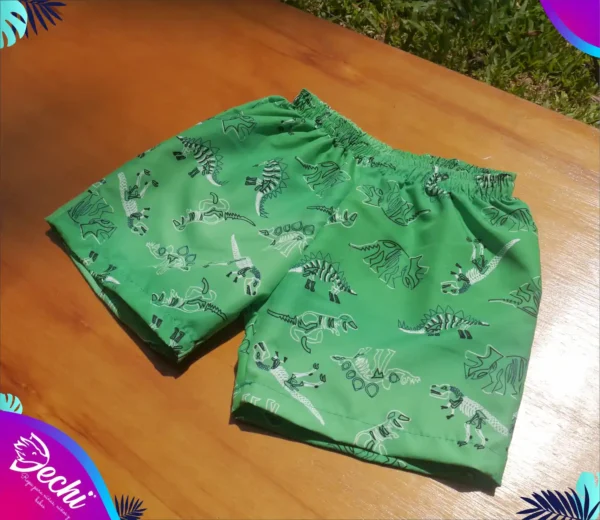fabrica mayorista short de baño malla dinosaurio verde ropa para niños y niñas 2026 fabrica mayorista short de baño malla dinosaurio verde ropa para niños y niñas 2026