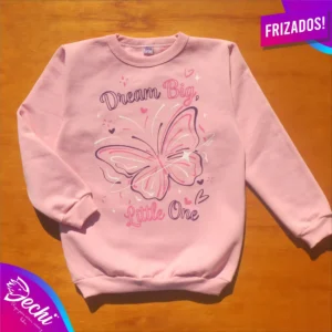 ropa para niñas nena buzo mariposa rosa invierno 2026 Fabrica mayorista