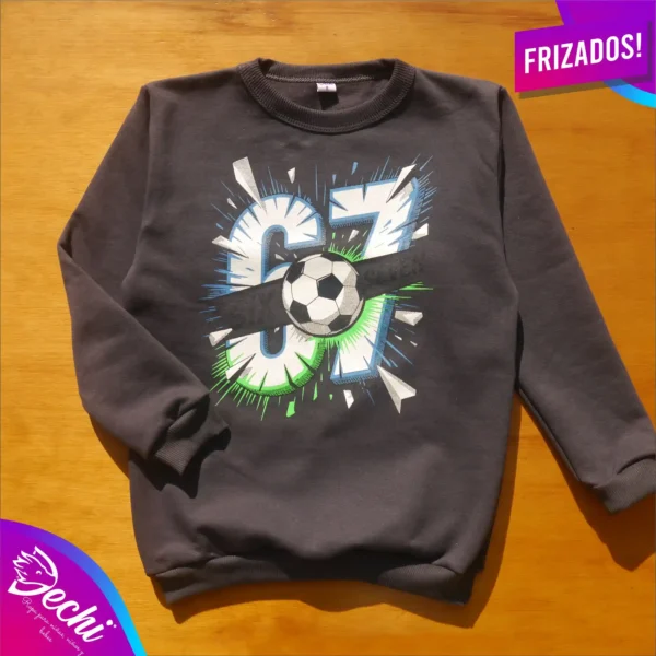 ropa para niños nene buzo six seven 67 gris invierno 2026 Fabrica mayorista