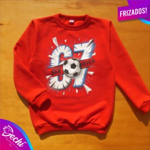 ropa para niños nene buzo six seven 67 rojo invierno 2026 Fabrica mayorista
