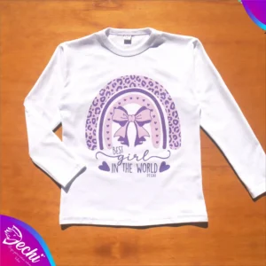 fabrica mayorista Remera manga larga arcoiris animal print blanca ropa para niños y niñas 2026 fabrica mayorista Remera manga larga arcoiris animal print blanca ropa para niños y niñas 2026