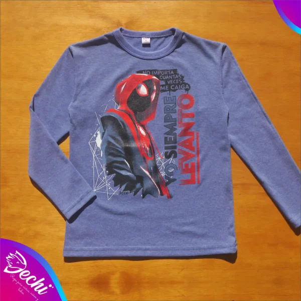 fabrica mayorista Remera manga larga azul 2 aero spider ropa para niños y niñas 2026 fabrica mayorista Remera manga larga azul 2 aero spider ropa para niños y niñas 2026