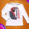 fabrica mayorista Remera manga larga blanco spider ropa para niños y niñas 2026 fabrica mayorista Remera manga larga blanco spider ropa para niños y niñas 2026