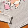 fabrica mayorista Remera manga larga gris 2 gatito ropa para niños y niñas 2026