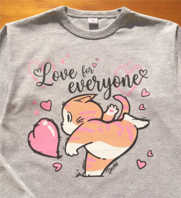 fabrica mayorista Remera manga larga gris 3 gatito ropa para niños y niñas 2026