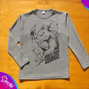 fabrica mayorista Remera manga larga gris chari ropa para niños y niñas 2026